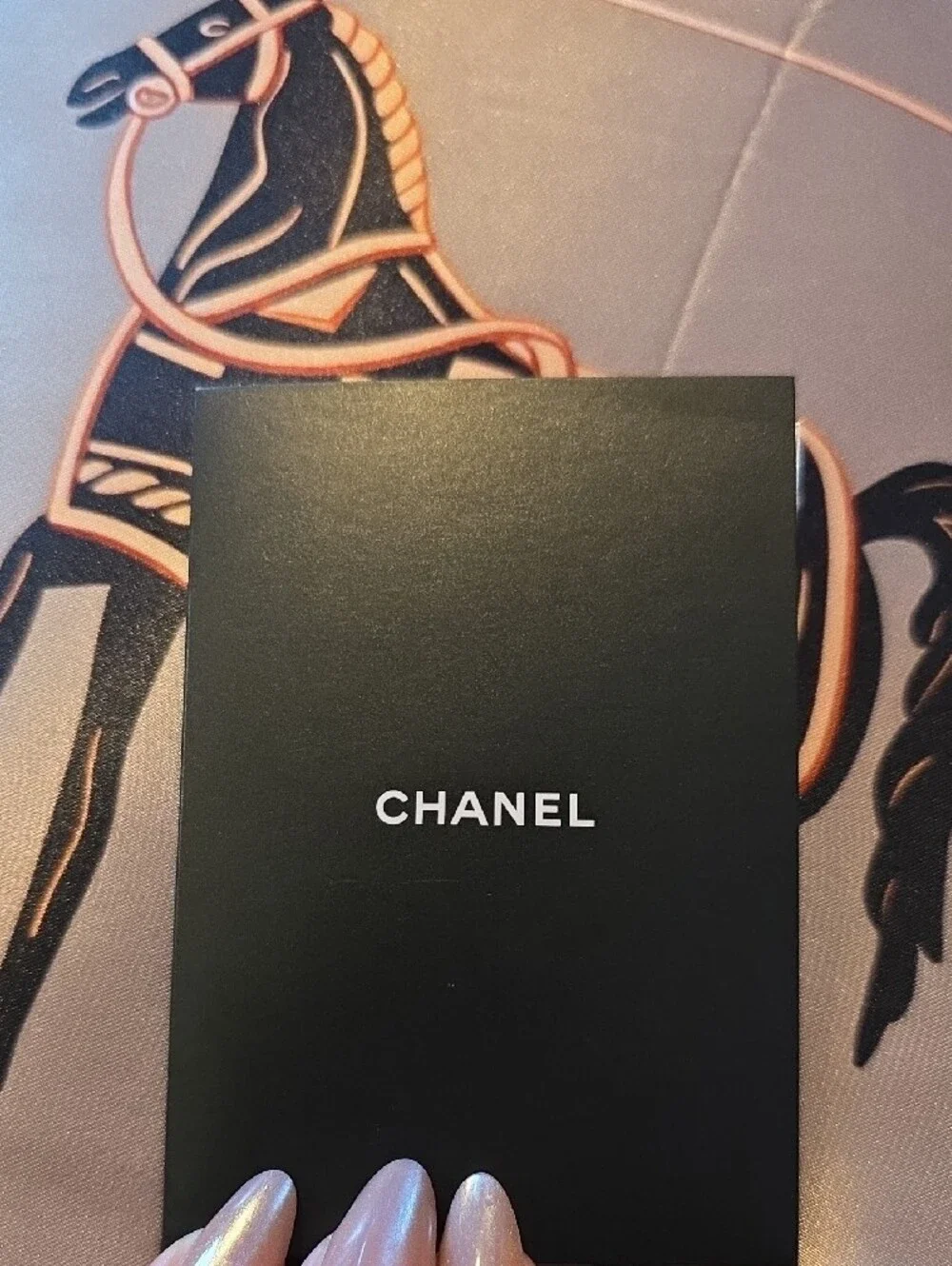 CHANEL Black and White Logo Nail Sticker Sheet 100% Authentic